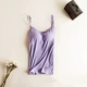 Cotton không có vòng thép với áo ngực yếm nữ chạm đáy áo ngực cúp ngực một mảnh đồ lót yoga tại nhà