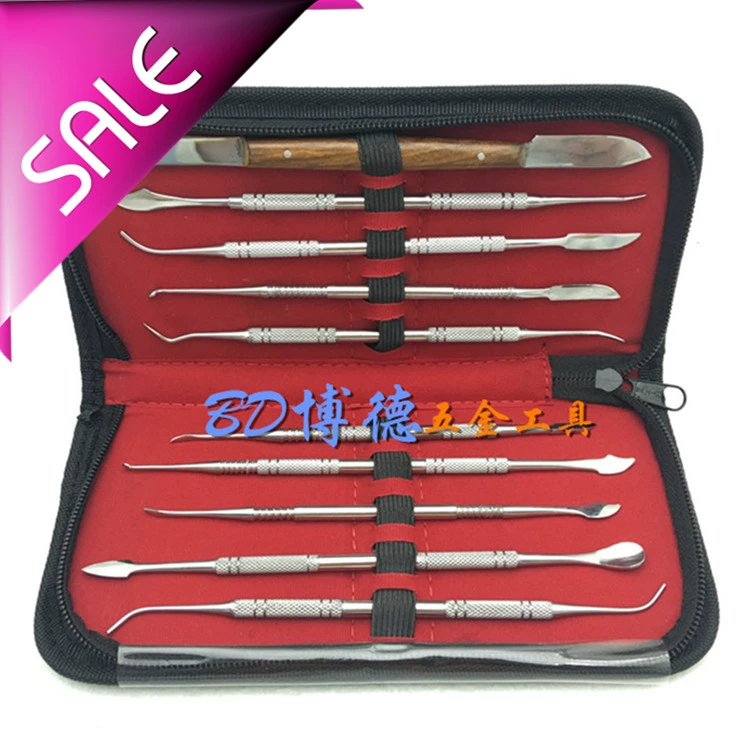10 bộ dao khắc sáp dao nha khoa dao nha khoa thiết bị nha khoa trang sức khuôn sáp dao khắc dao vàng dụng cụ và thiết bị - Thiết bị sân khấu