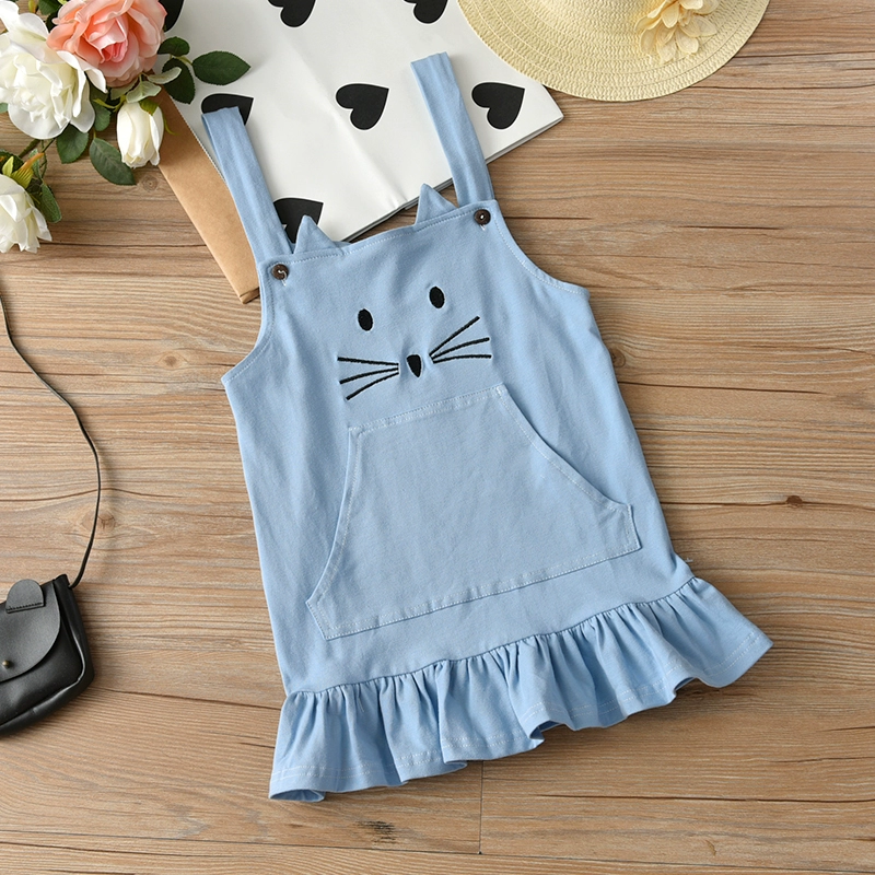 2018 thời trang mới cho trẻ em váy công chúa cotton mùa hè váy vest bé gái váy lớn váy đẹp cho bé