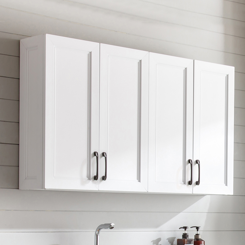 Space aluminum cabinet hanging wall-style makeup room mirror cabinet wall hanging toilet balcony container