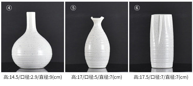 Đơn giản hiện đại bình gốm trang trí Jingdezhen phòng khách Bắc Âu sáng tạo trang trí nhà nhỏ nước văn hóa cắm hoa - Vase / Bồn hoa & Kệ giỏ treo hoa
