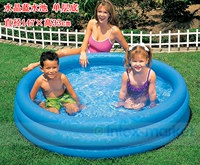 Кристально синий бассейн однослойный плоский дно