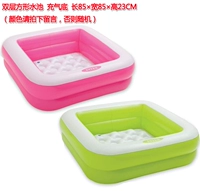 Двухслойный квадратный бассейн с надувным дном.