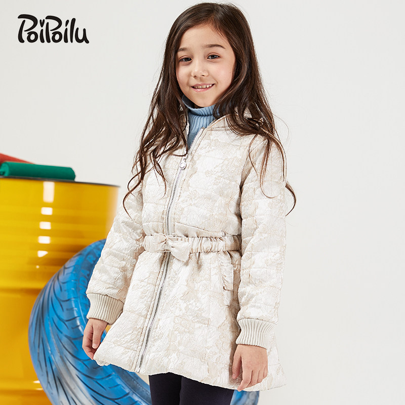 Bubble Snore Girl Princess Cotton Dress 2019 Autumn Winter New CUHK Child Cotton Clot Kid Cotton Padded Jacket Fashion Foreign Coat
