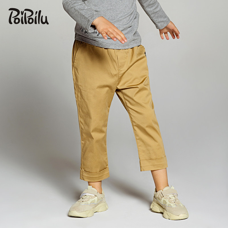 Boys Spring and Autumn Kache Han version of loose casual pants in the elderly 12 - 15 year old cotton tidas thin pants