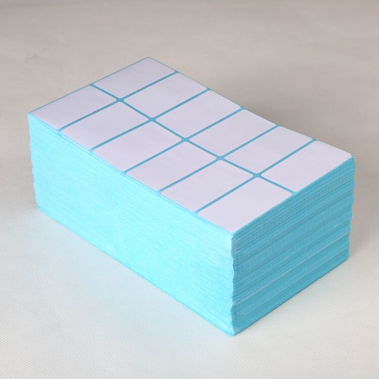 Double row folding thermal adhesive adhesive 50*30*6000 sheets of thermal label paper barcode sticker