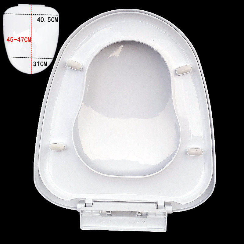 Toilet lid General slow down large U-shaped 40cm wide profiled trapezoidal sitting poop cover plate plus leniency three seconds Quick tear