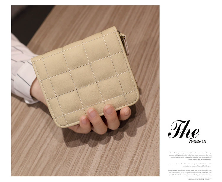 Ladies Mini Wallet Zipper Wallet Dễ thương Coin Purse Sinh viên Ví ngắn Túi xách nhiều thẻ Thẻ