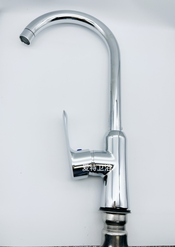 A&T Kitchen Faucet Household Sink Faucet Hot and Cold Water Sink Single Cold All-Copper Washbasin Rotatable