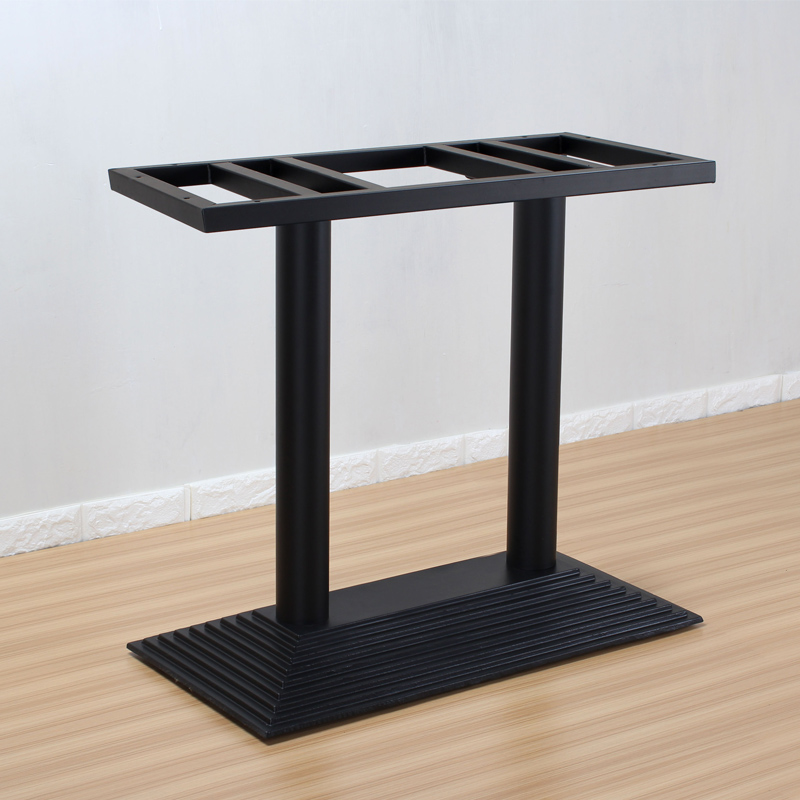 Cast iron table feet double pipe table feet rectangular dining table bracket West dining table footed table legs meeting table legs table legs