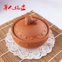 Purple sand utensils hotel catering home one person blindly single soup cup stewing cup soup pot lion head soup cup