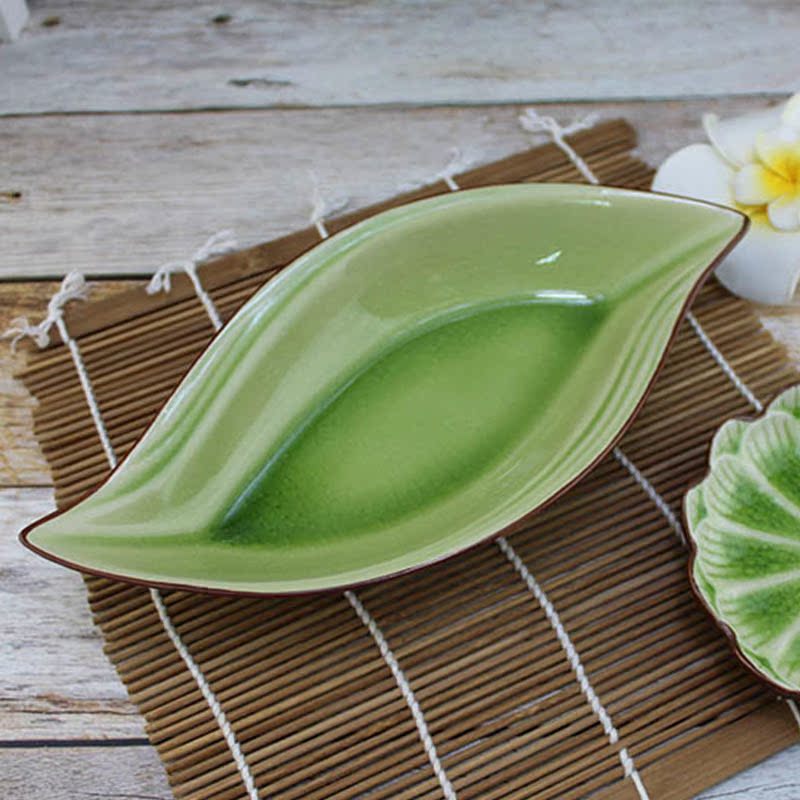Ice Cracking Glazed Series Creative Fashion Cutlery Tray Soup Pan 13 Happy Bowl