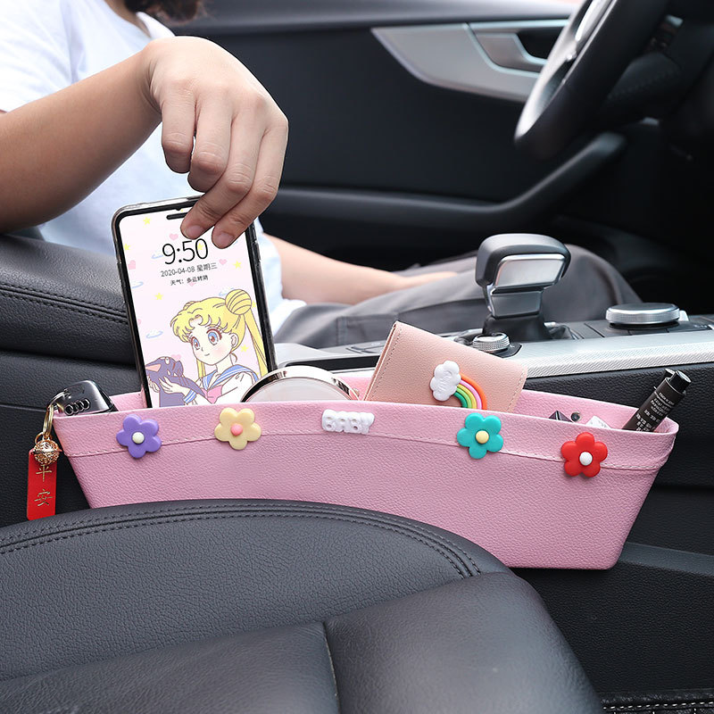 Car storage box seat seam multi-function gap storage box car storage bag car accessories