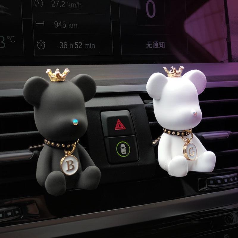 Car perfume long-lasting car air outlet perfume clip cute bear car aromatherapy light fragrance car decoration female