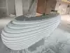 DuPont artificial stone Samsung acrylic front desk custom guest front desk custom fashion shaped creative