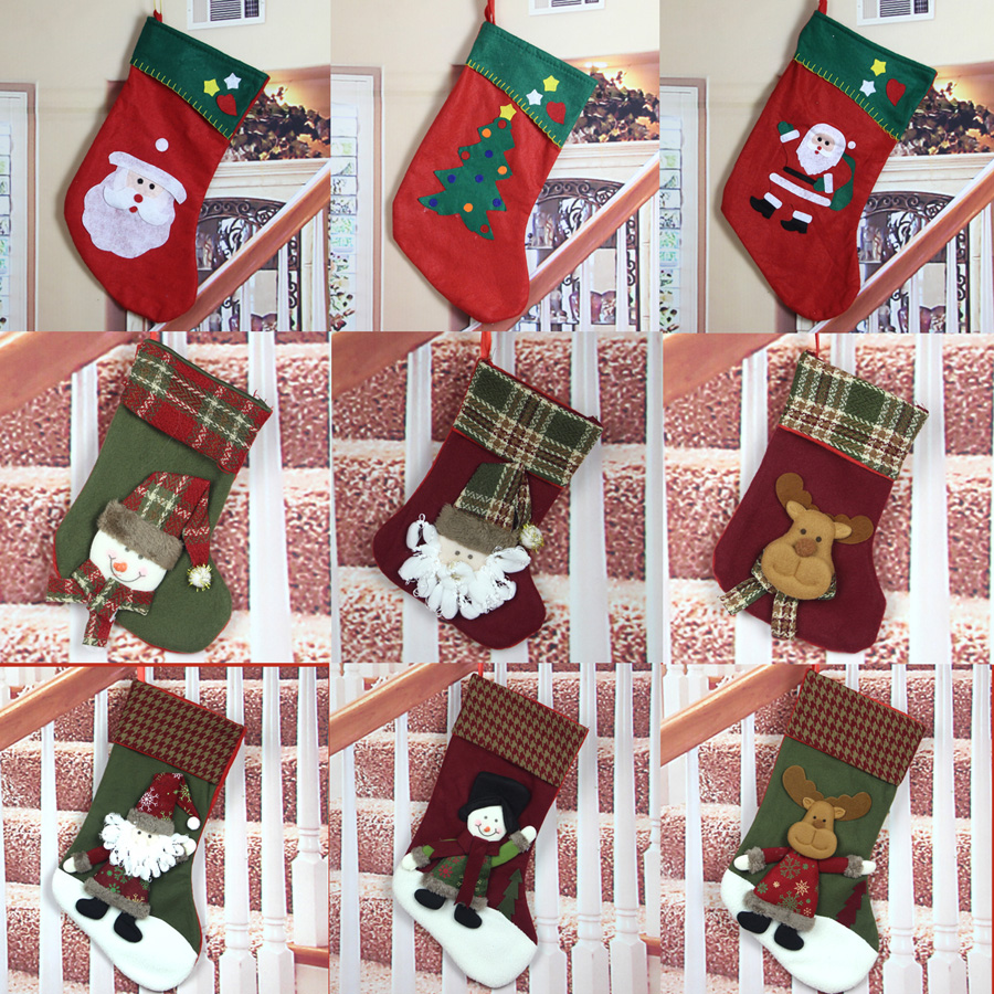 Chino Christmas socks three-dimensional Christmas snowman socks Christmas tree old man gift bag Christmas socks decorations