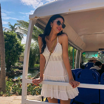 Island vacation skirt ins super fire Korean sundress fairy Bali beach skirt 2020 new super fairy summer