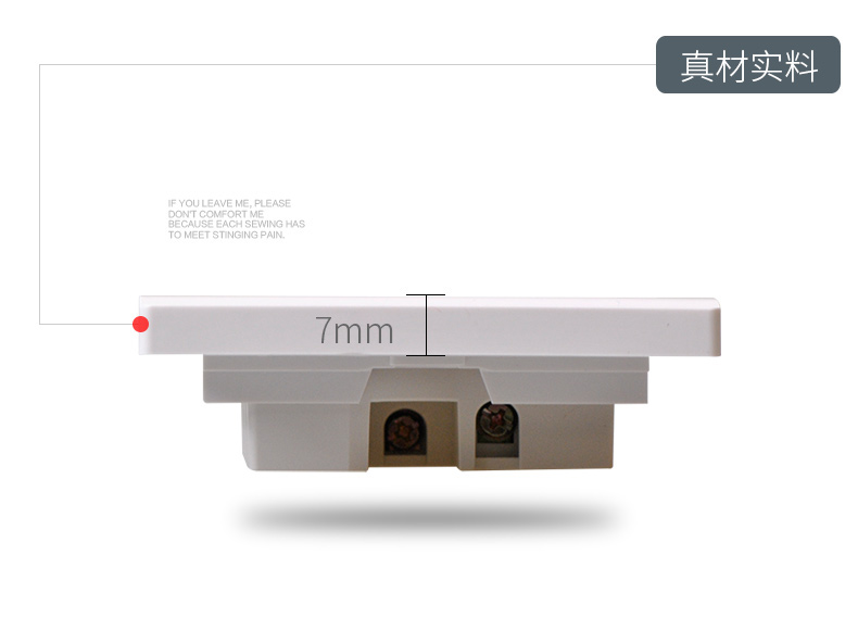màn hình ti vi Hongyan công tắc ổ cắm loại 86 nhà bảng điều khiển xốp tường một mở năm lỗ điện mạng TV điều hòa 16a - TV tivi asanzo