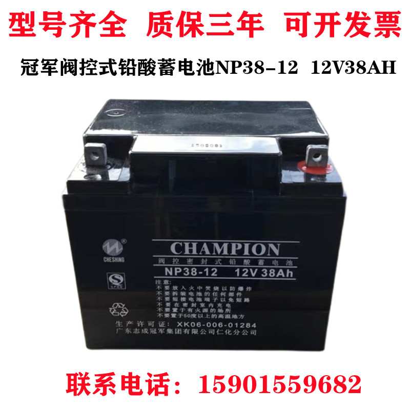CHAMPION Champion accumulators NP38-12 12V38AH 12V38AH room UPS power supply valve control lead-acid maintenance