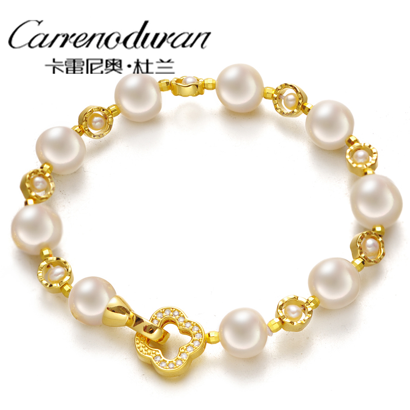 Duran jewelry freshwater pearl bracelet near round - shaped rose gold to mother's birthday present