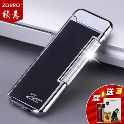 Suluo inflatable lighter ultra-thin creative side pulley personality male tide shaking sound with birthday gift Lady lighter