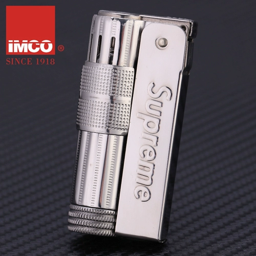 Мужская старомодная ретро зажигалка из нержавеющей стали на керосине, ностальгия