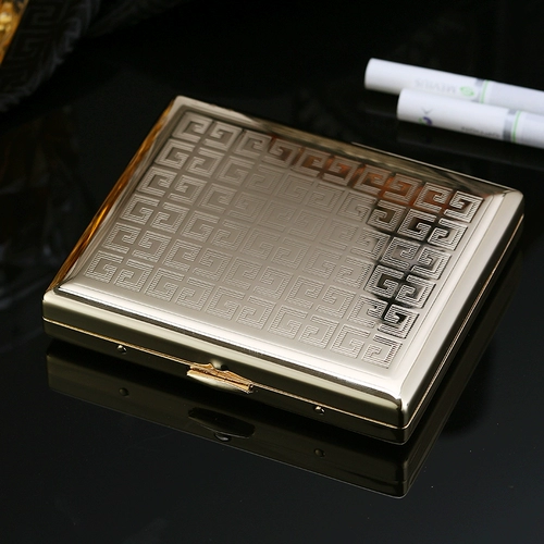 Мужской портативный креативный металлический портсигар, китайский стиль