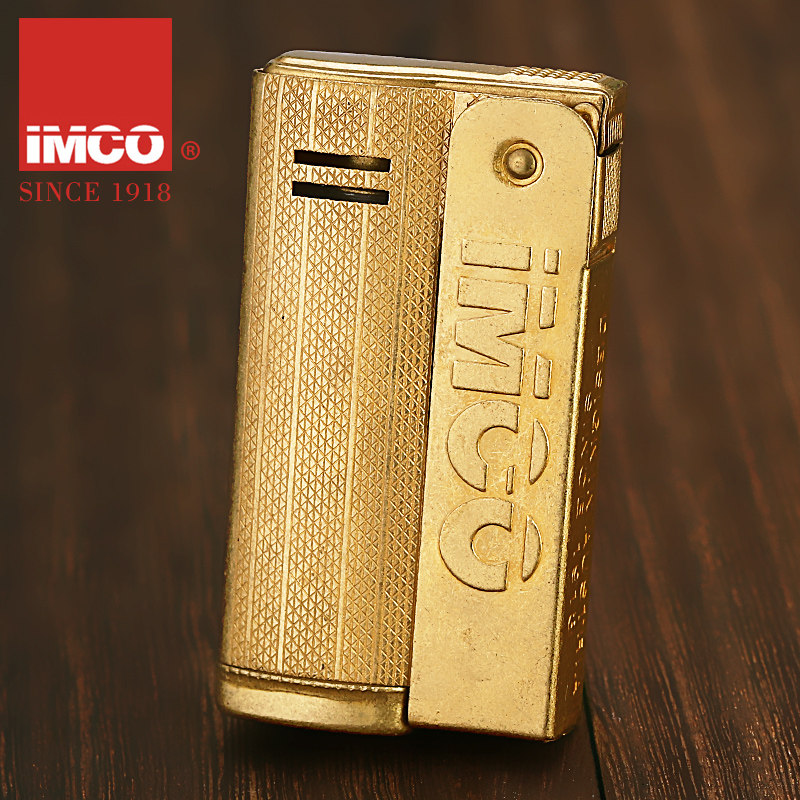 Austria imco lighter brass old nostalgia kerosene lighter retro windproof personality men love cool 6800