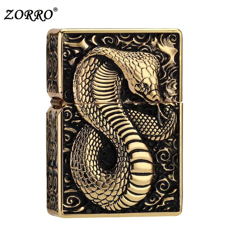 zorro Zoro Keoloine Lighter Armor Reset Snake Sense Retro - Anti - wind grinding wheel lighter
