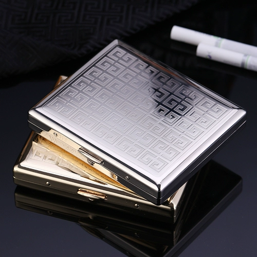 Мужской портативный креативный металлический портсигар, китайский стиль