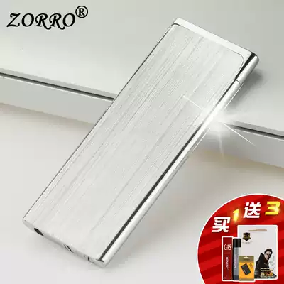 Suluo ultra-thin lighter inflatable creative grinding wheel style personality male tide custom lettering birthday gift Lady lighter