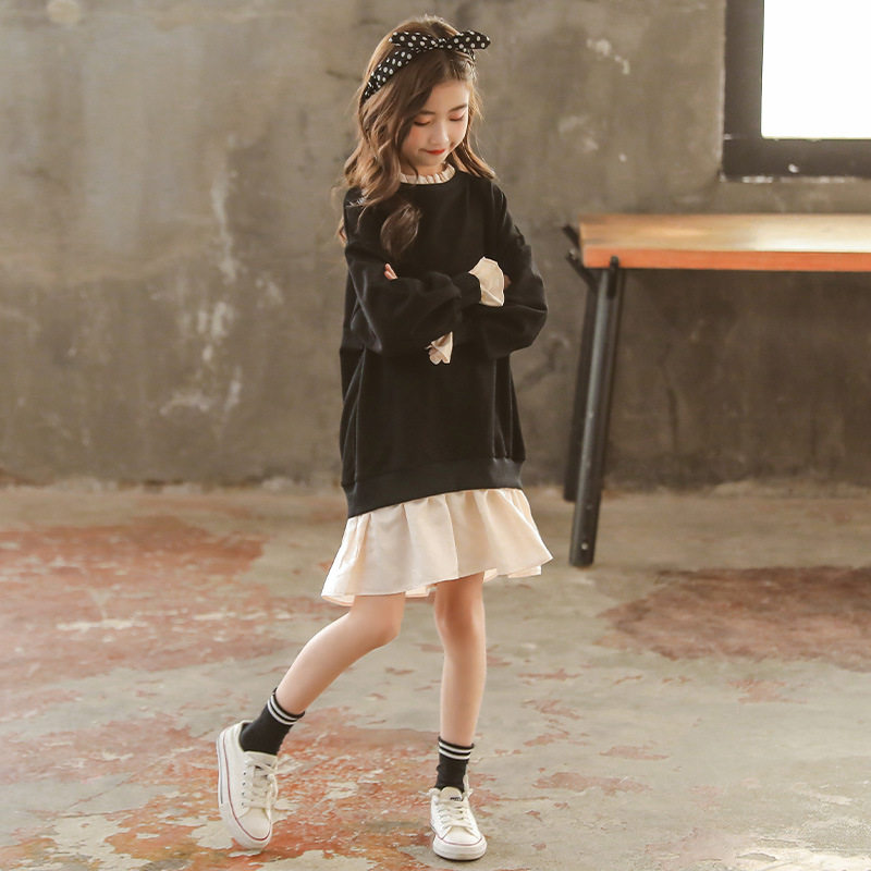 Forest Department Girl Dress 2022 Spring Children's Dresses Spring Money CUHK Children's Dress Nets Red Grand Children Women's Clothing