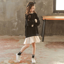 Forest Department Girls dress 2022 Spring childrens skirts Spring money CUHK Tong Lian dress net Red Dress Girl Scout