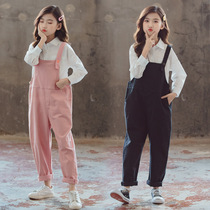 Girl back with pants big boy dress 12-15-year-old pants spring style pants children dress spring dress 2022 new foreign air