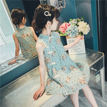 Girl Qipao Summer Hanfu Dress Dress Child Hanfu Girl Gooey Dresses Superfairy Skirt Summer Thin