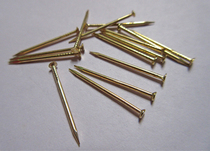 Yellow copper nail 2cm spike 1MM fine nail golden round head nail positioning nail wooden box nail yellow iron nail