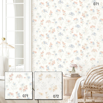 South Korea KR New Chinese style garden style small flowers cozy bedroom dining room Restaurant background wall waterproof washable wall paper wallpaper