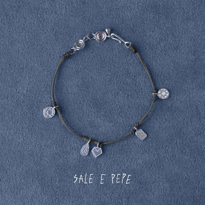 Sale E Pepe Pepper Salt·Pure Silver Treasure Braided Bracelet