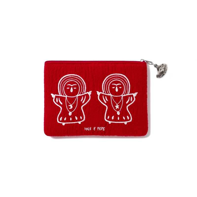 Sale E Pepe Pepper Salt·Genius Embroidery Storage Bag Coin Purse Passport Bag Makeup Bag Card Holder