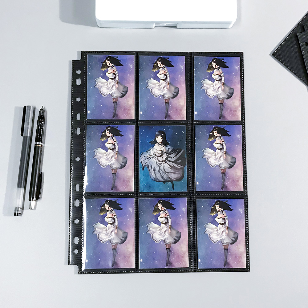 Ruiyinxiang Game King Card Collection Collection Bag 9 grid double-sided loose-leaf collection book animation e-sports storage bag
