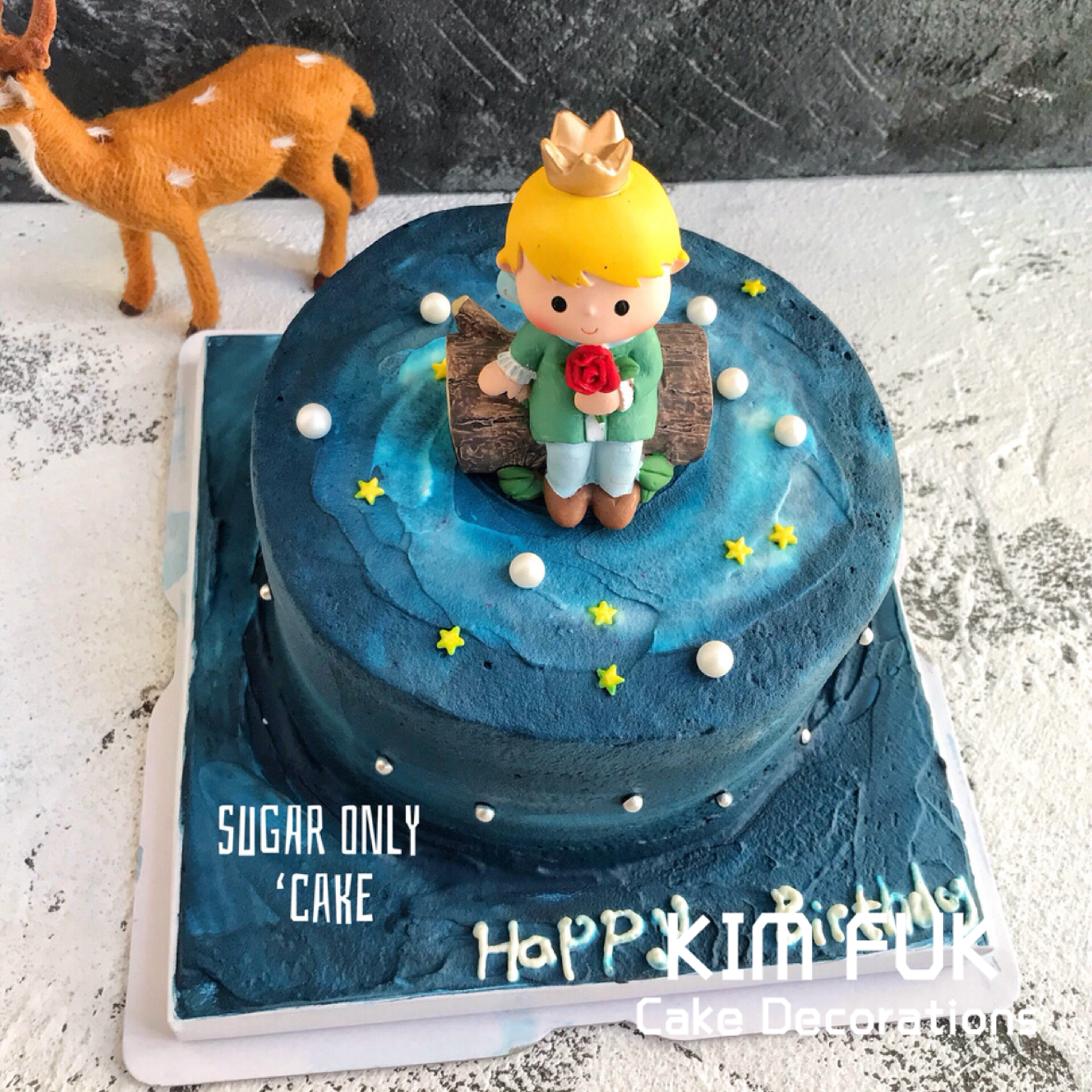 Hoàng tử bé trang trí bánh sinh nhật trang trí fondant Cảnh phong cảnh Nướng tráng miệng Bàn trang trí búp bê Phụ kiện trang trí - Trang trí nội thất dcor phòng ngủ vintage