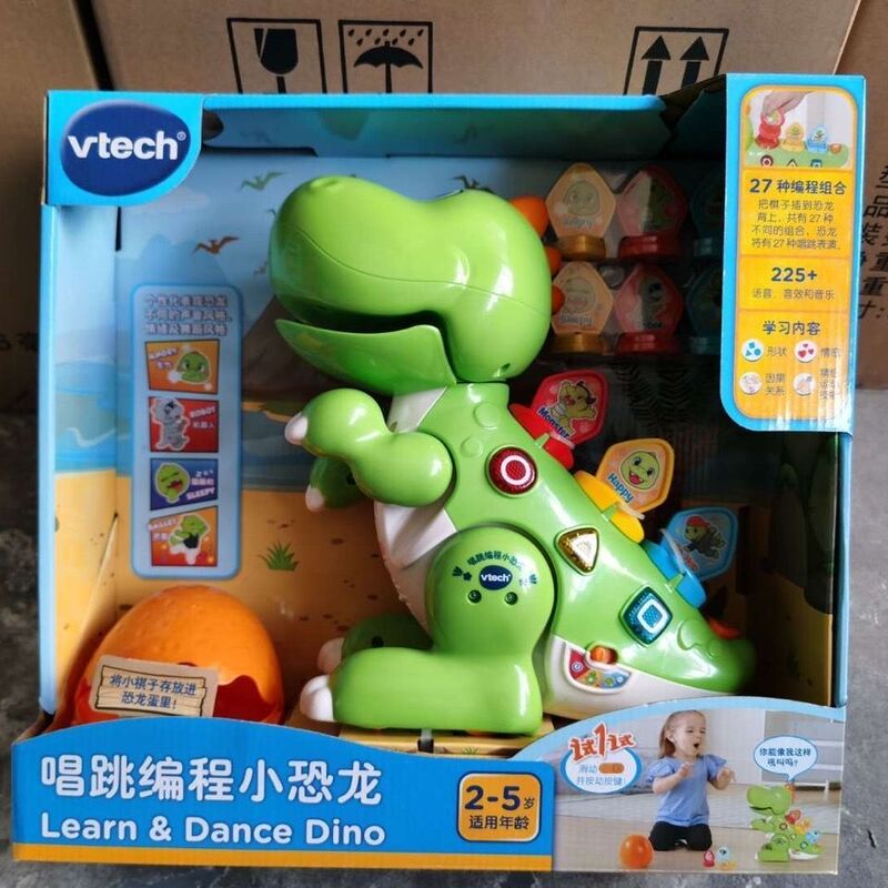 Vtech Singing and Dancing Programming Little Dinosaur Programming Robot Toy Children's Educational Electric Early Learning
