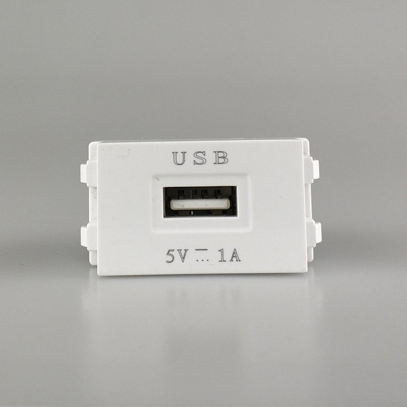 Type 128 USB charger wiring power module 220V socket mobile phone charging wall panel ground insert feature