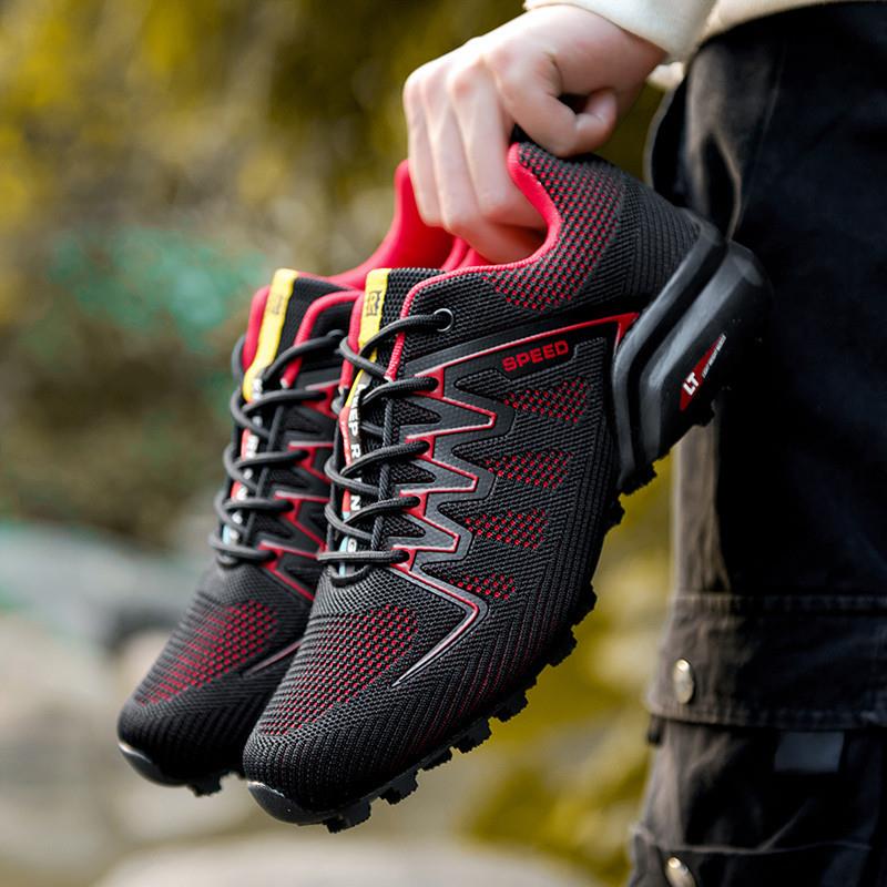 Outlet Special Price Cycling Shoes for Men, Casual Mountain Bike Large Size Non-Locking Road Bike Shoes, Breathable Cycling Shoes