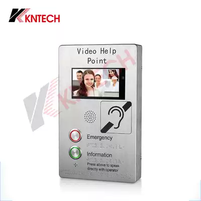 Stainless steel VOIP network video telephone two-way visual emergency help telephone Kunlun KNZD-60