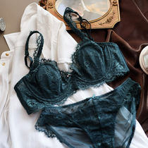 New French style Upper and American girls bra suit ultra-thin breathable womens underwear big code lace milk hood sexy