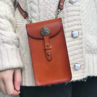 Advanced sense shoulder phone bag 6 6 variable size handmade small bag women satchel tanning wear belt running bag