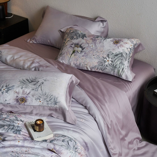 Летний комплект, шелковая простыня, пододеяльник, 60 шт, 4 предмета, постельные принадлежности, 1.8м