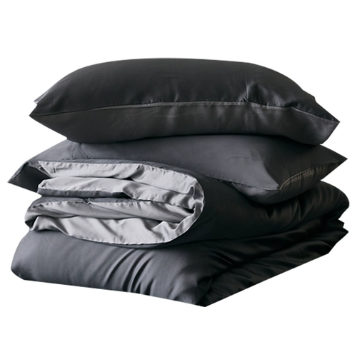 Двусторонний шелковый комплект, простыня, пододеяльник, 60 шт, 4 предмета, простой и элегантный дизайн, постельные принадлежности