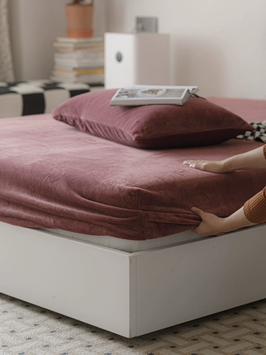 Удерживающая тепло флисовая зимняя простыня на флисовой подкладке, коралловое покрывало, нескользящий защитный чехол, увеличенная толщина